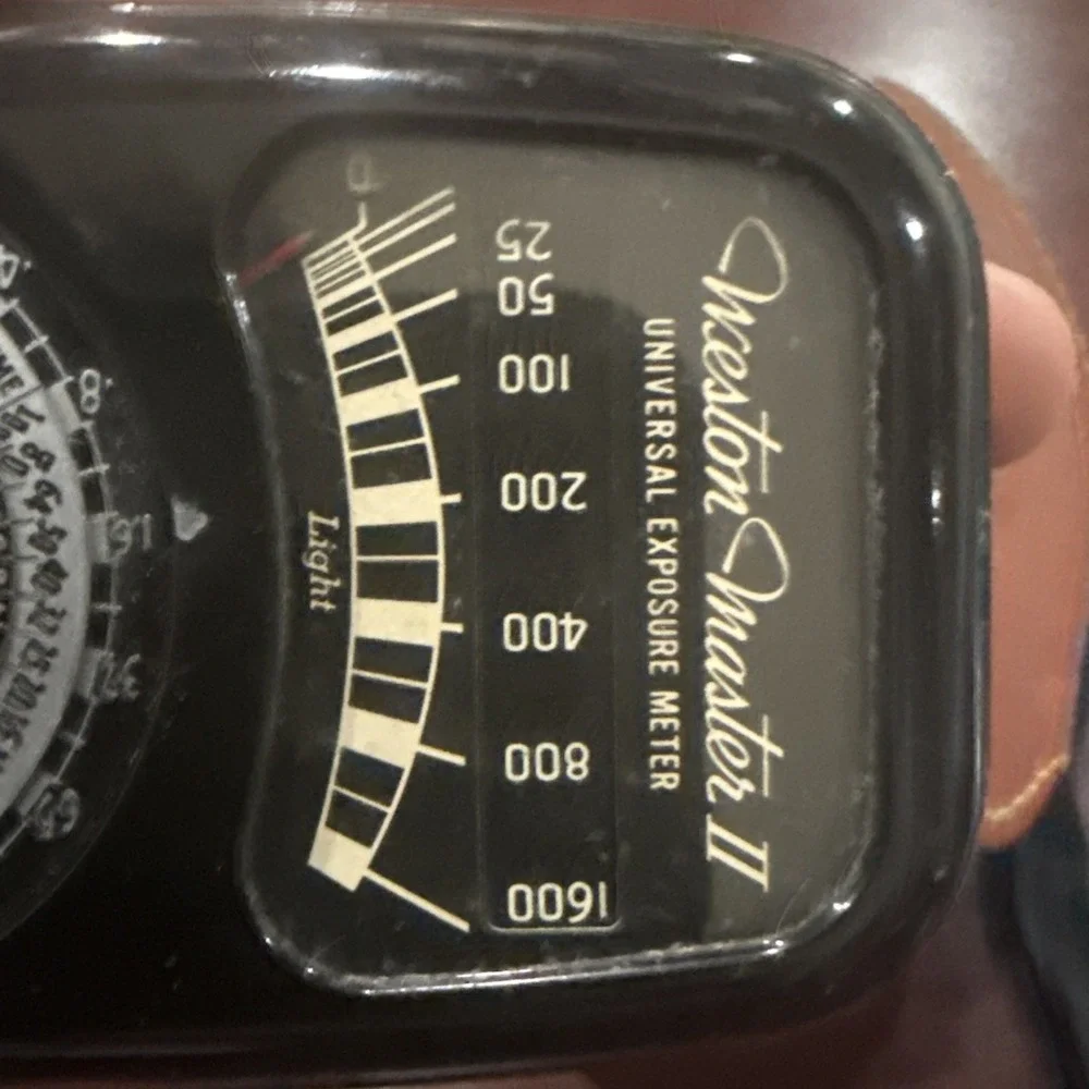 Vintage Weston Master II Exposure Light Meter 735 w/ Leather Case - Tested